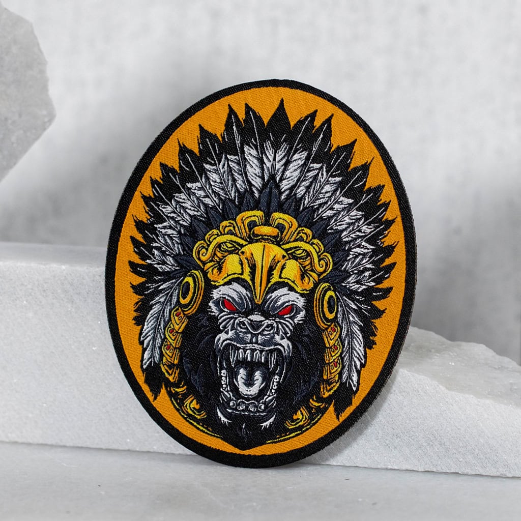 Chief head embroidered patch