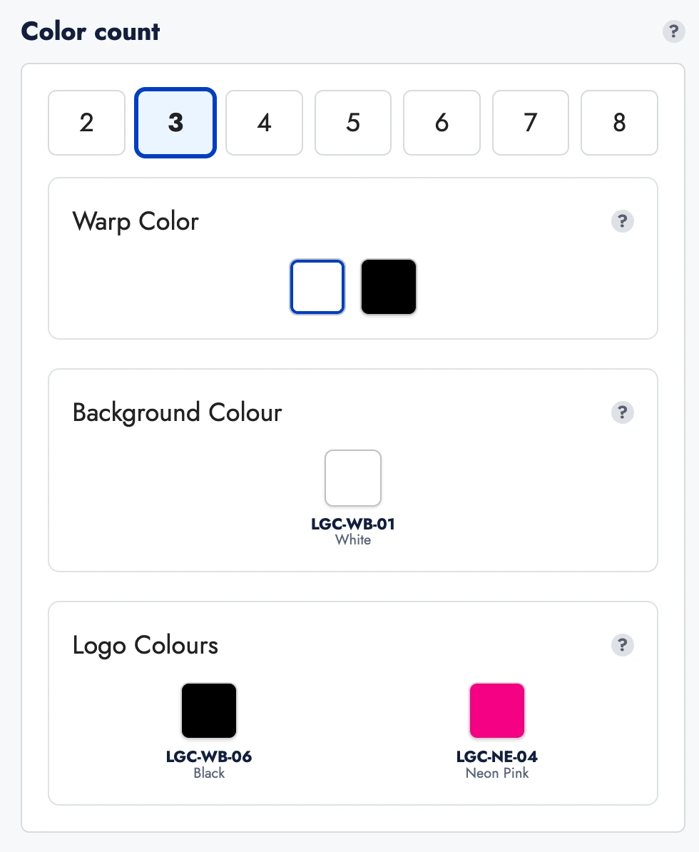 Define the Number of Colours
